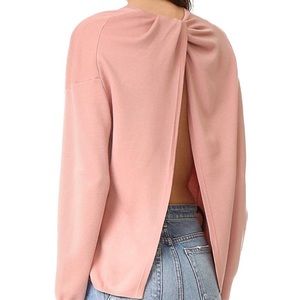 Theory Twylina B Split Back Merino Wool Sweater